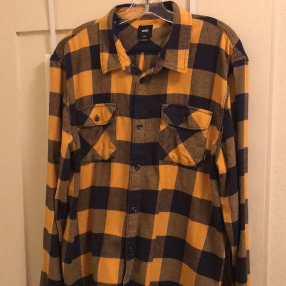 vans yellow flannel
